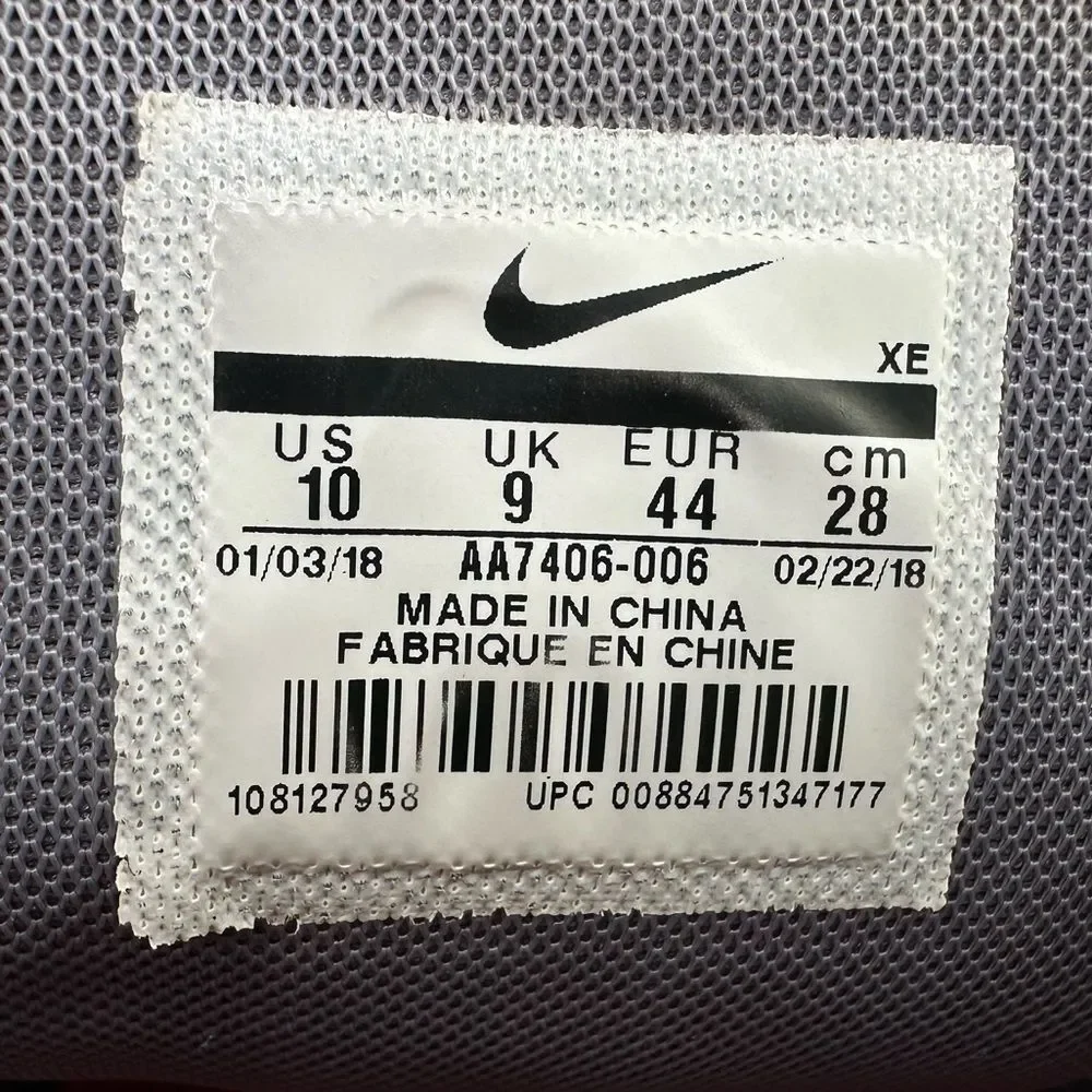 Nike Men's Zoom Winflo 5 Gunsmoke Gray Running Shoes Athletic Sneakers, Sz 10